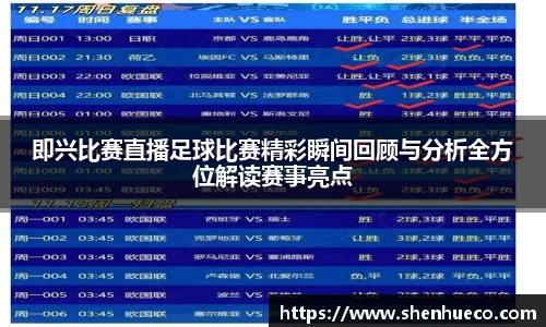 即兴比赛直播足球比赛精彩瞬间回顾与分析全方位解读赛事亮点